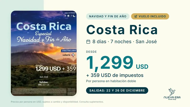Promoción de Costa Rica para Navidad y Fin de Año